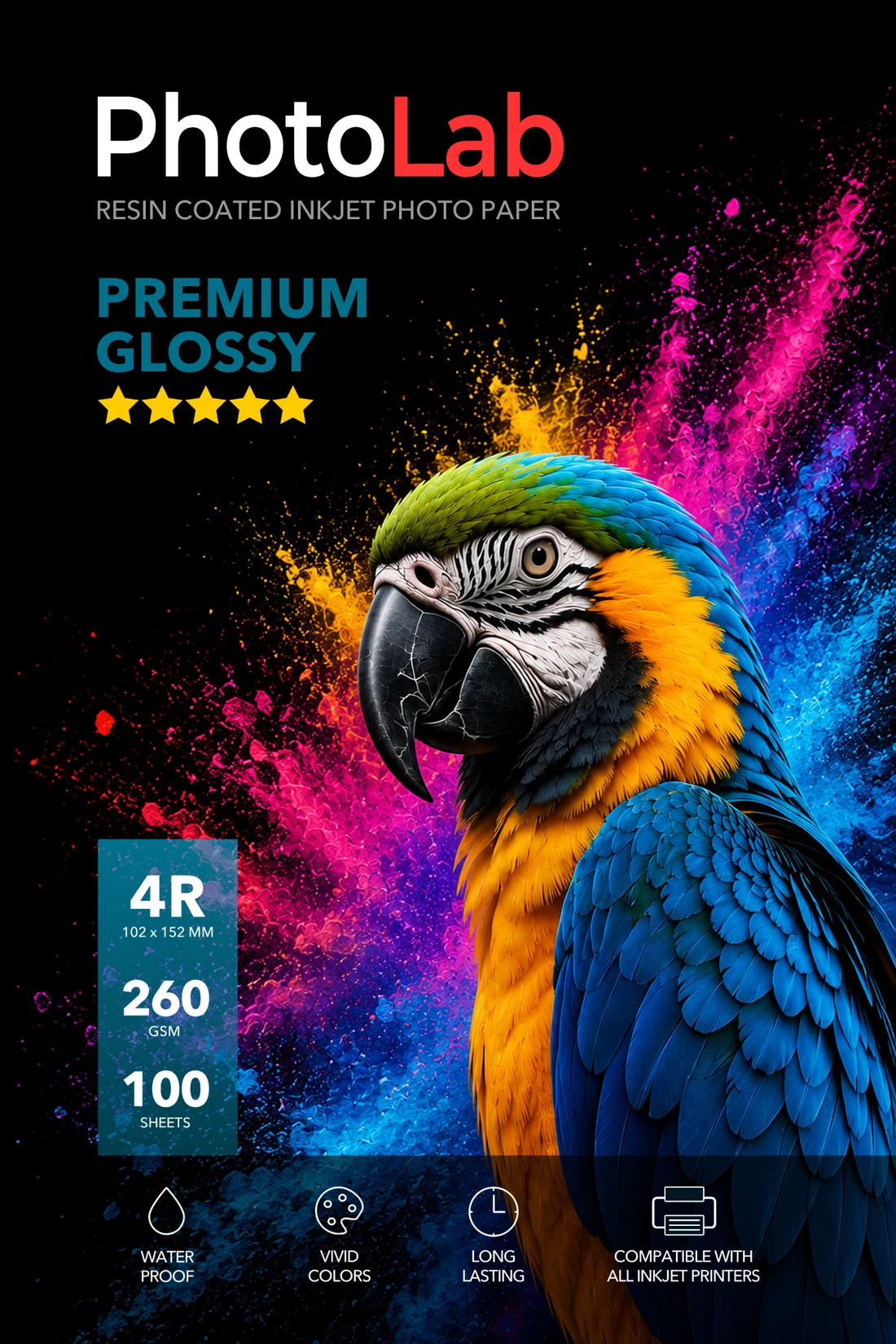 PhotoLab Premium Glossy Resin Coated 260 gsm