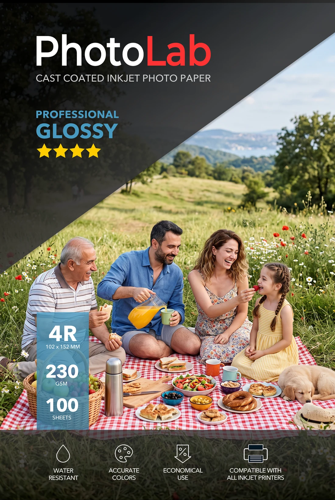 PhotoLab Professional Glossy Cast Coated 230 gsm